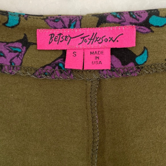 Vintage Y2K 💚💜 Betsey Johnson Devil Print Cotton-Lycra Dress, NWOT, Size Small - Picture 5 of 8